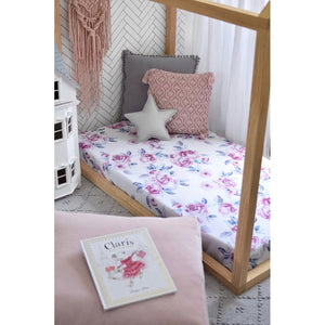 Lilac Skies fitted cot sheet - Aidenandava