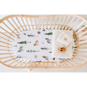 Bassinet sheet & change pad cover - Alpha - Aidenandava