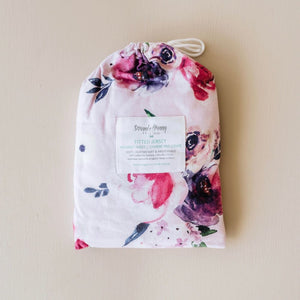 Bassinet sheet & change pad cover - Floral kiss - Aidenandava