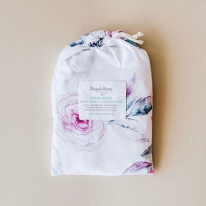 Bassinet sheet & change pad cover - Lilac skies - Aidenandava