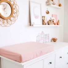 Load image into Gallery viewer, Bassinet sheet &amp; change pad cover - Lullaby Pink - Aidenandava
