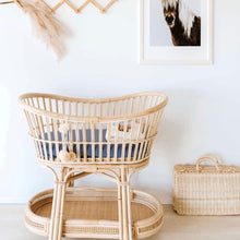 Load image into Gallery viewer, Bassinet sheet &amp; change pad cover - Reign - Aidenandava
