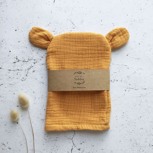 Bear Wash Glove - Saffron