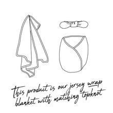 Load image into Gallery viewer, Belle Jersey Wrap &amp; Topknot Set