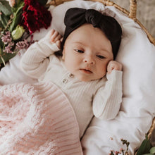 Load image into Gallery viewer, Black Topknot Headband