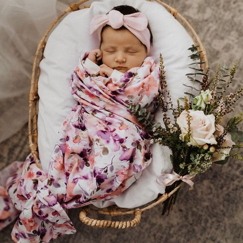Blushing Beauty Organic Muslin Wrap - Aidenandava