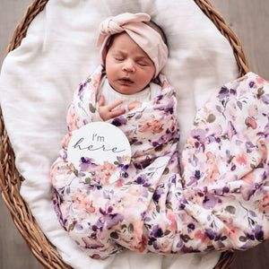 Blushing Beauty Organic Muslin Wrap - Aidenandava