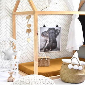 Bronze fitted cot sheet - Aidenandava