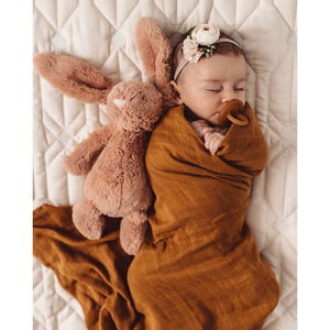 Bronze organic muslin wrap - Aidenandava