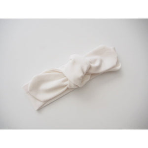 Classic White Topknot headband - Aidenandava