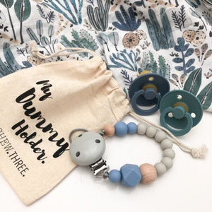 Dummy Holder - Grey/Blue