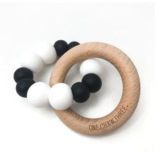 Load image into Gallery viewer, DUO Silicone &amp; Beech wood teether - Aidenandava