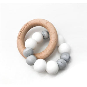 DUO Silicone & Beech wood teether - Aidenandava