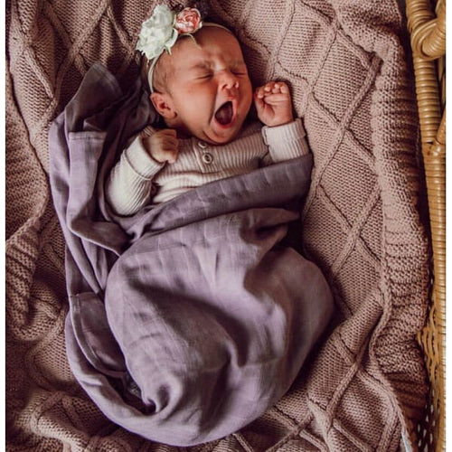 Dusk organic muslin wrap - Aidenandava