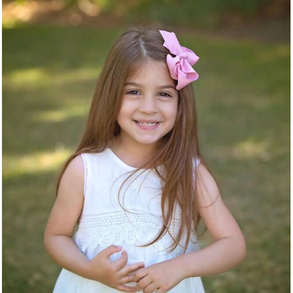 Dusty Pink bow clip - Medium - Aidenandava