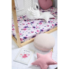 Load image into Gallery viewer, Floral Kiss fitted cot sheet - Aidenandava
