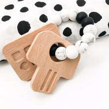 Load image into Gallery viewer, KEYS TO MY HEART Silicone &amp; Beech Wood teether - Aidenandava