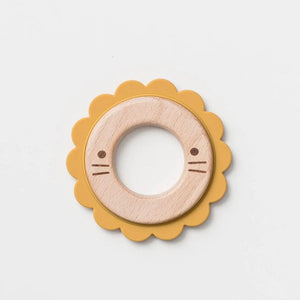 Lee The Lion Wood & Silicone Teether