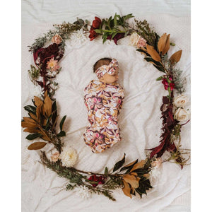Leilani snuggle swaddle & topknot set - Aidenandava