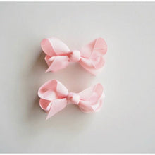 Load image into Gallery viewer, Light Pink bow clip - Small pair - Aidenandava