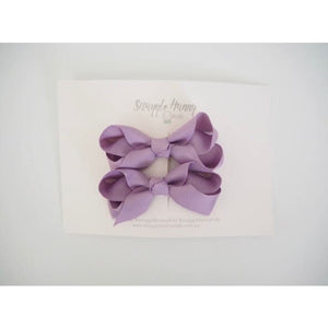 Lilac bow clip - Small pair - Aidenandava