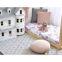 Load image into Gallery viewer, Lilac Skies fitted cot sheet - Aidenandava