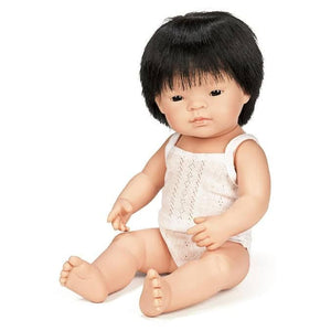 Miniland Doll - Anatomically Correct Baby, Asian Boy, 38 cm PRE ORDER - Aidenandava
