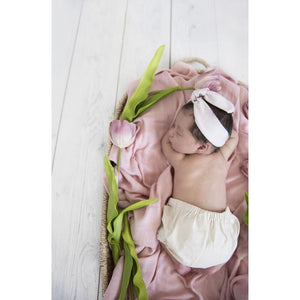 Musk Pink organic muslin wrap - Aidenandava