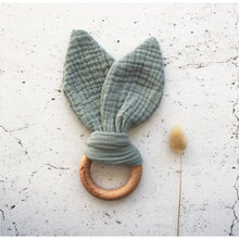 Load image into Gallery viewer, Muslin Bunny teether - Sage