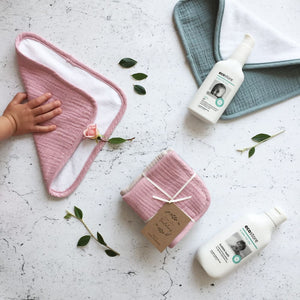 Muslin Washcloth Set - Rosy