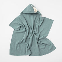 Load image into Gallery viewer, Organic Muslin Hooded Towel - Sage