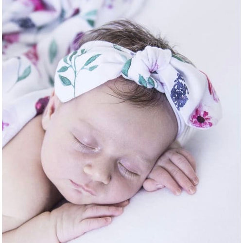 Peony Bloom topknot headband - Aidenandava
