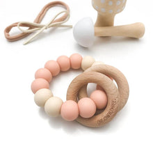 Load image into Gallery viewer, RATTLE Silicone &amp; wood teether