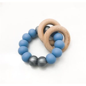 RATTLE Silicone & wood teether - Aidenandava