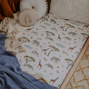 Safari fitted cot sheet - Aidenandava