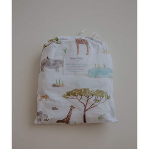 Safari fitted cot sheet - Aidenandava