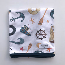 Load image into Gallery viewer, Shipwreck Baby jersey wrap &amp; beanie set - Aidenandava