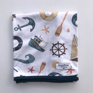 Shipwreck Baby jersey wrap & beanie set - Aidenandava