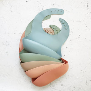 Silicone Bib - Dixie Pink