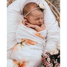 Load image into Gallery viewer, Sorbet Bloom organic muslin wrap - Aidenandava