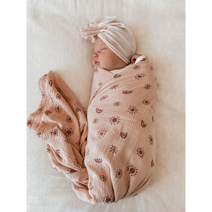 Sunny Blush Organic Muslin wrap
