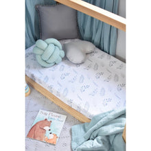 Load image into Gallery viewer, Wild fern fitted cot sheet - Aidenandava