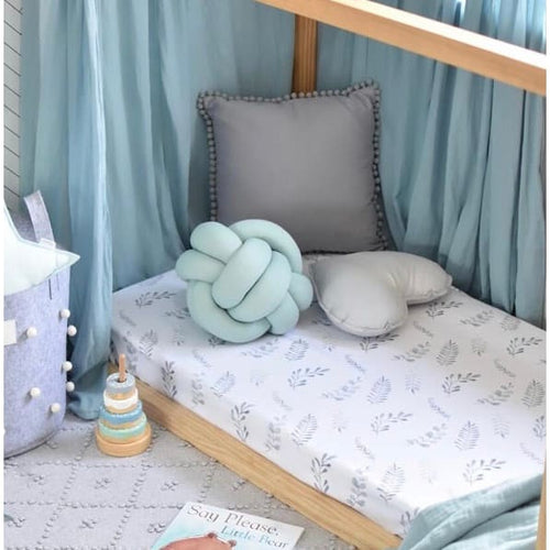 Wild fern fitted cot sheet - Aidenandava